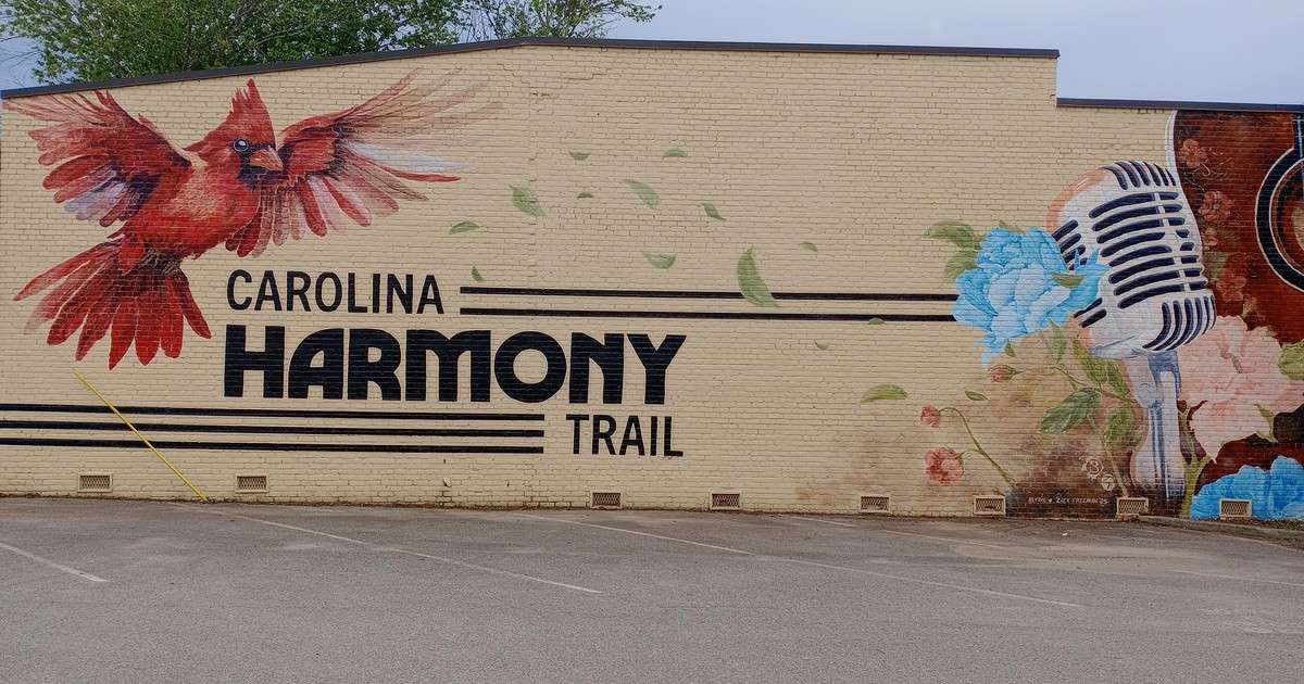 Carolina Harmony Trail mural in Shelby, NC