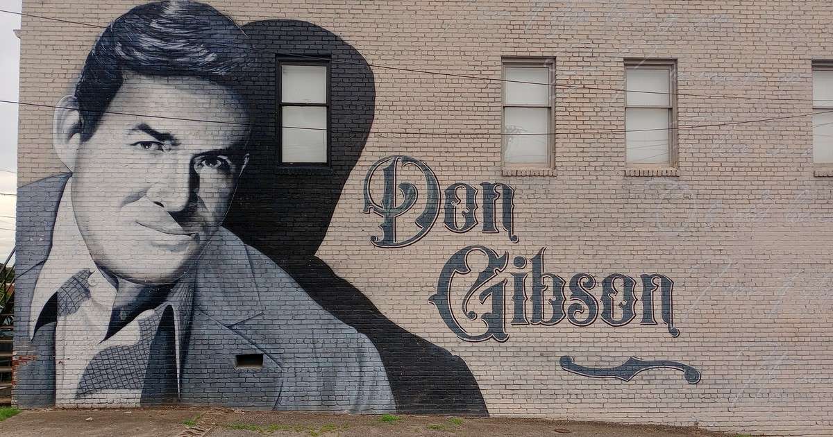 Mural of Don Gibson Shelby, NC