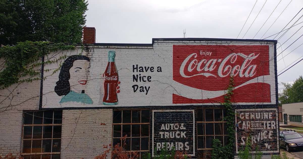Old Coca-Cola mural Shelby, NC